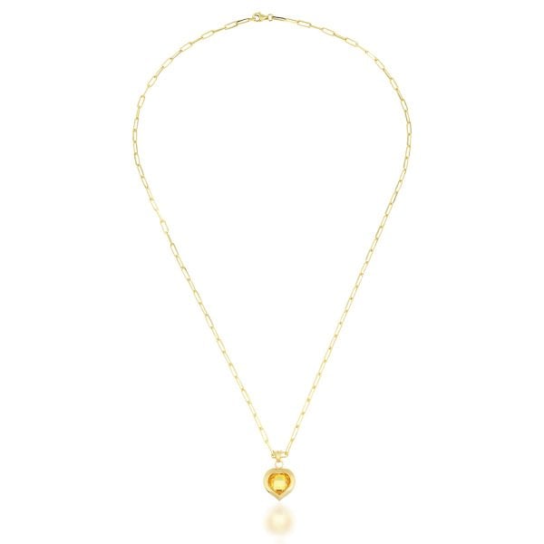 Kalpli Gümüş Kolye