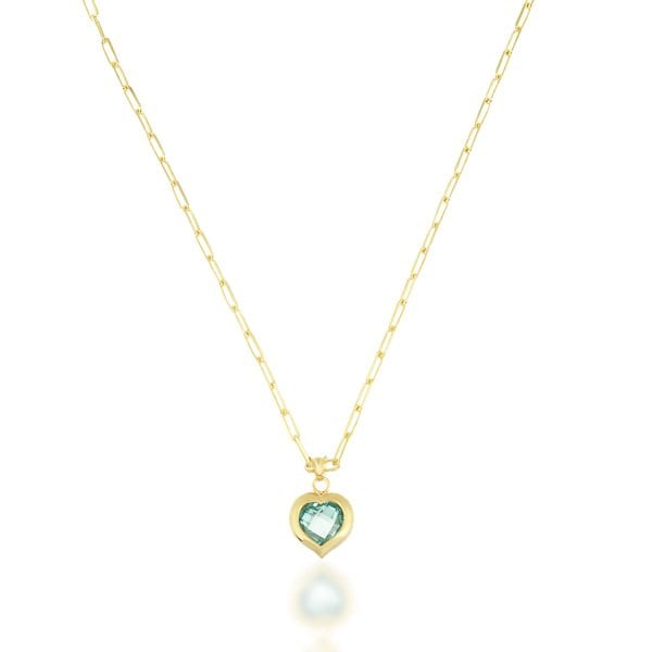 Kalpli Gümüş Kolye