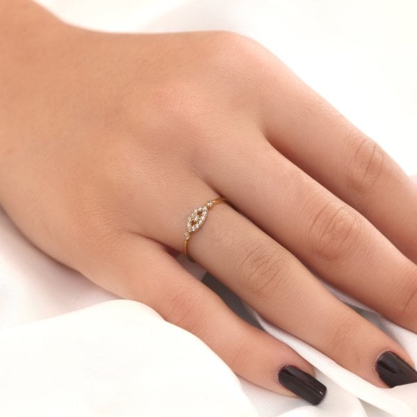 Göz Figürlü Gümüş Yüzük