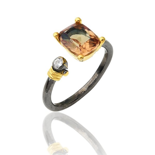 Baget Kesim Zultanit Taşlı Free Size Yüzük