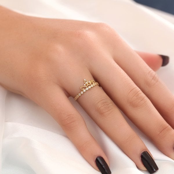 Prenses Model Gümüş Yüzük