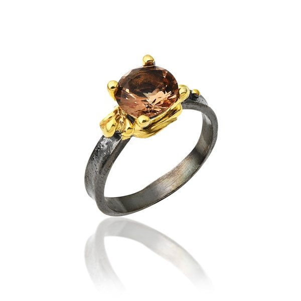 Yuvarlak Zultanite Taşlı Yüzük