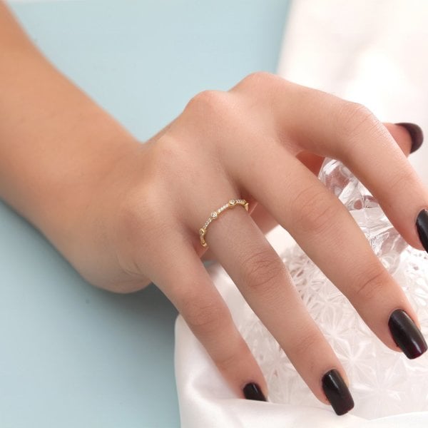 Altın Kaplama Tasarım Yüzük