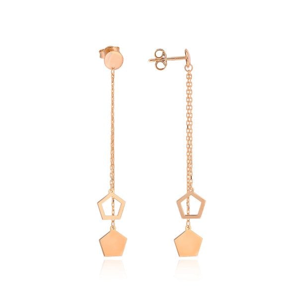 Baklava Figürlü Gümüş Küpe