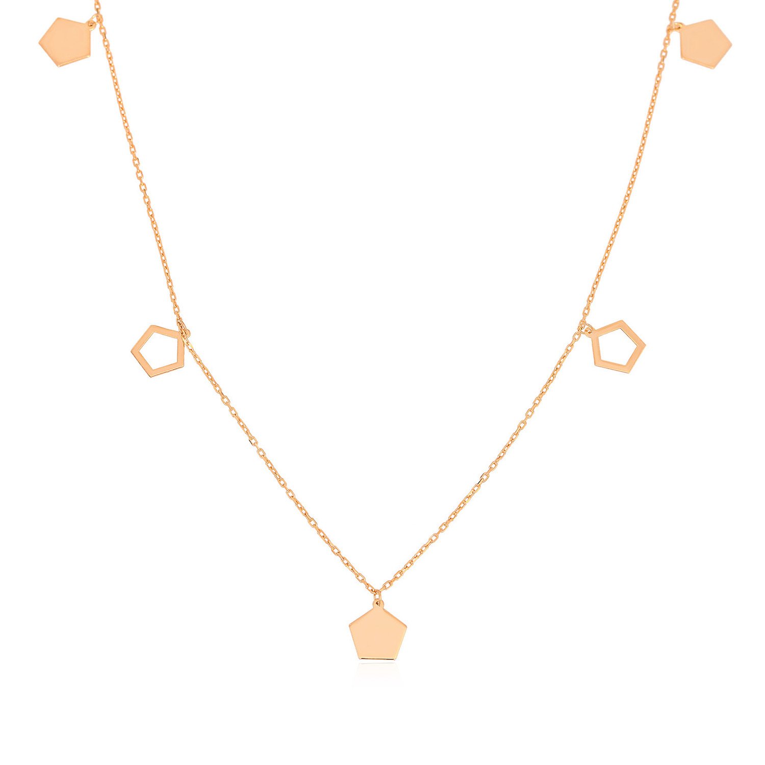 Baklava Figürlü Gümüş Kolye