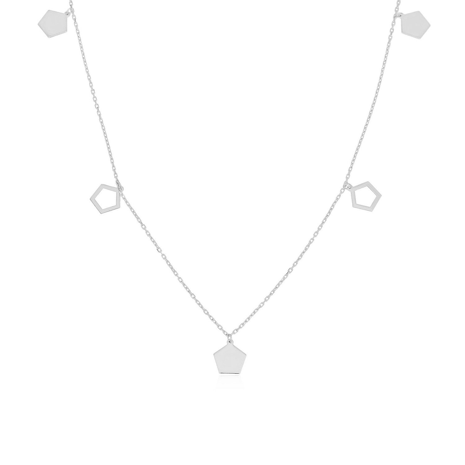 Baklava Figürlü Gümüş Kolye