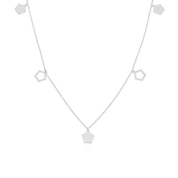 Baklava Figürlü Gümüş Kolye