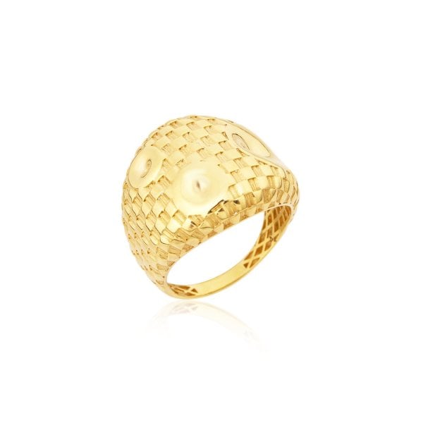 Motifli Gümüş Yüzük