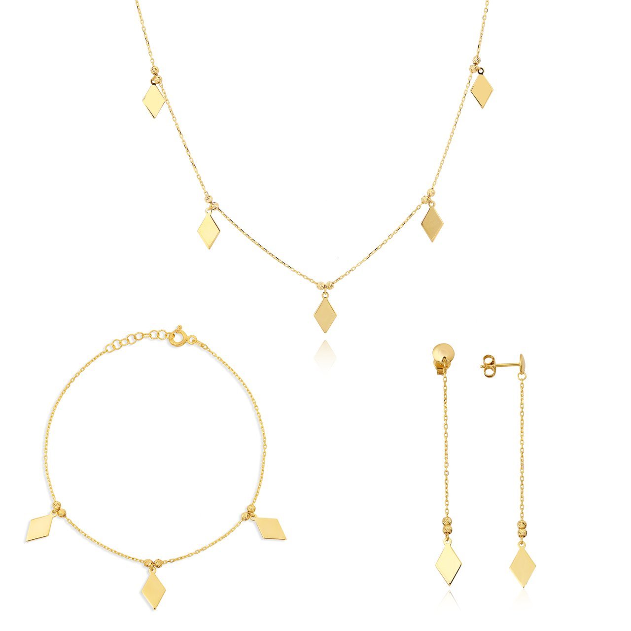 Baklava Figürlü Tasarım Gümüş Set