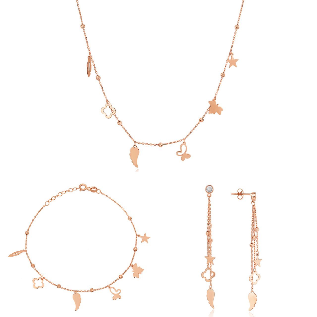 Hafif Model Gümüş Set