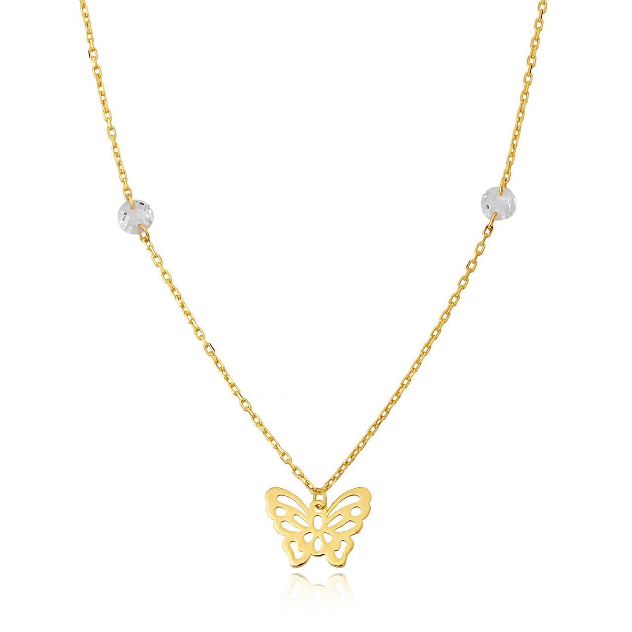 Kelebek Figürlü Gümüş Kolye