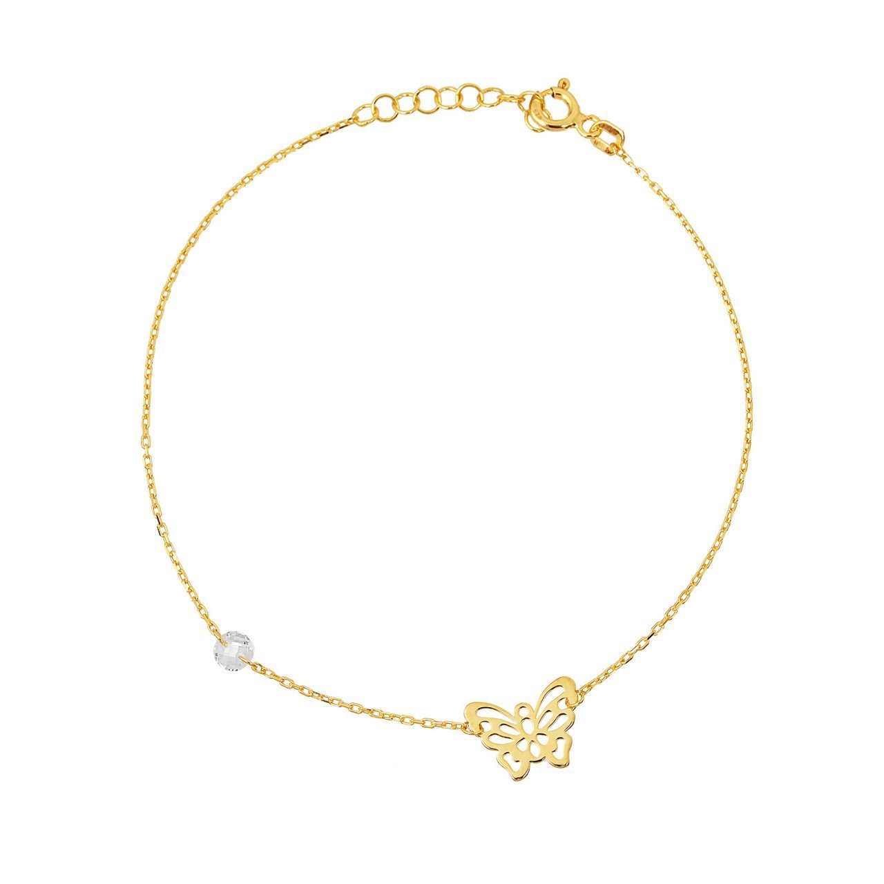 Kelebek Figürlü Gümüş Bileklik