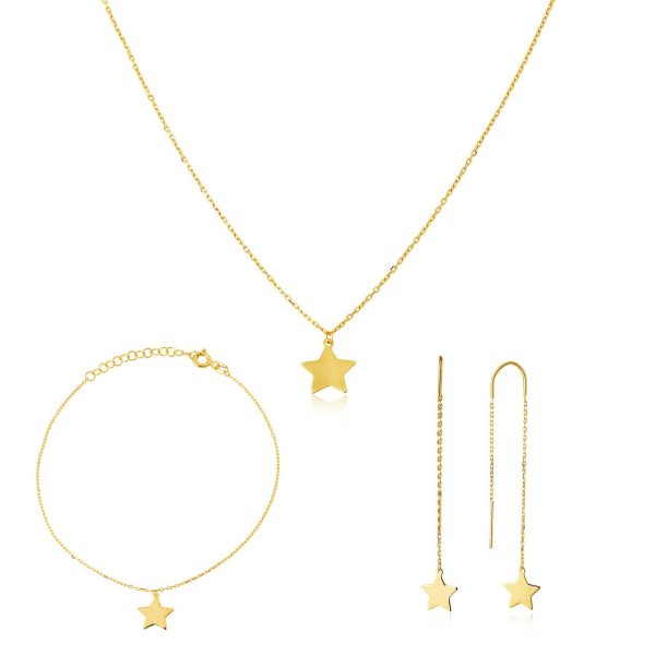 Yıldız Figürlü Gümüş Set