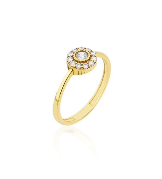 Tasarım Gümüş Yüzük Gold