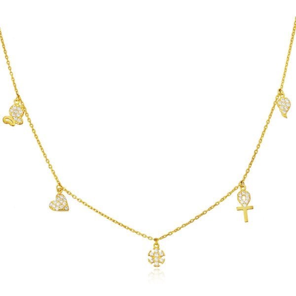 Zirkon Taşlı Şans Gümüş Set