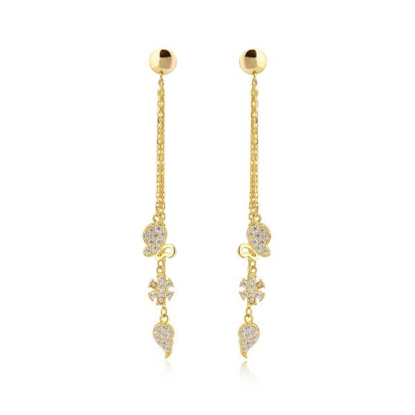 Zirkon Taşlı Şans Gümüş Set