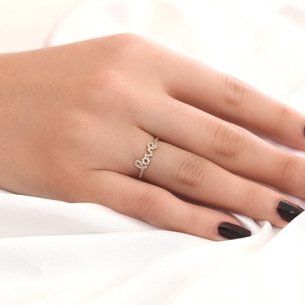 ''Love'' Yazılı Gümüş Yüzük