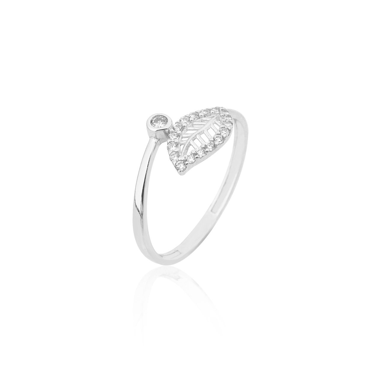 Yaprak Detaylı Yüzük