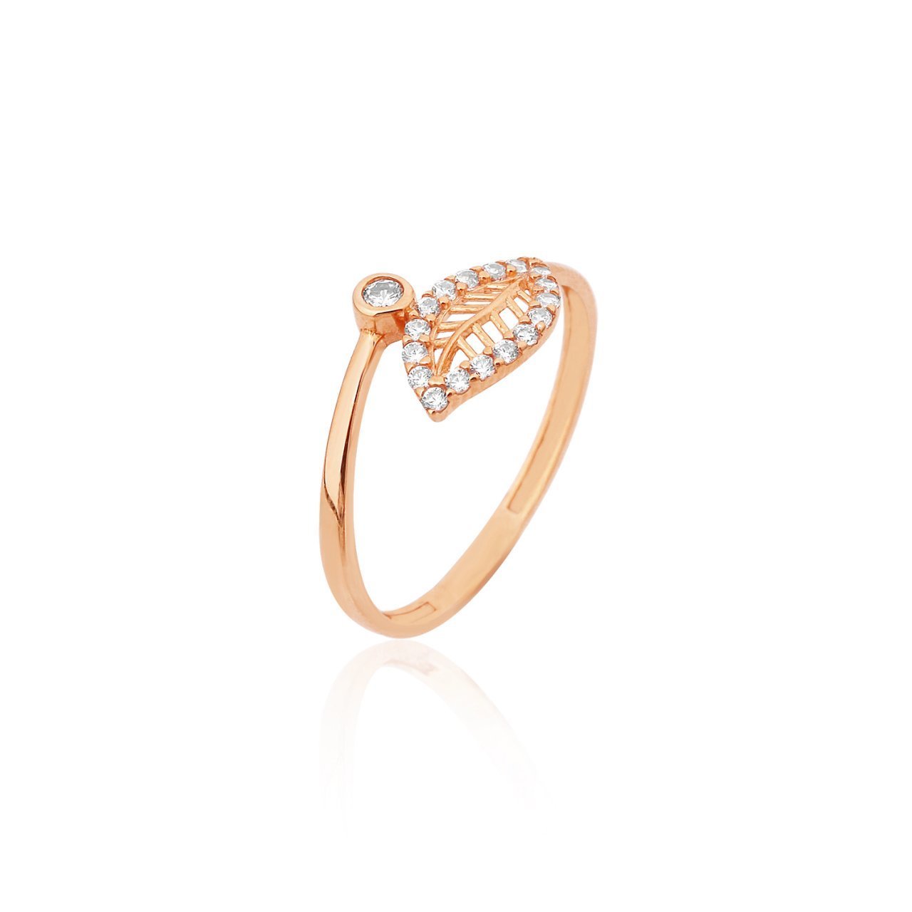 Yaprak Detaylı Yüzük