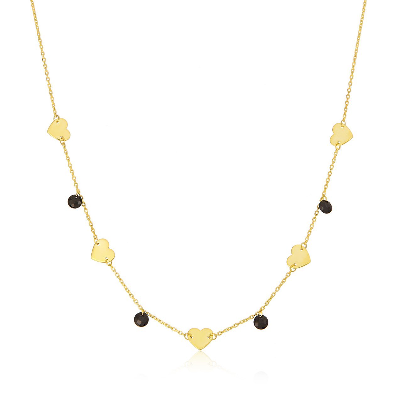 Kalp Detaylı Gümüş Kolye