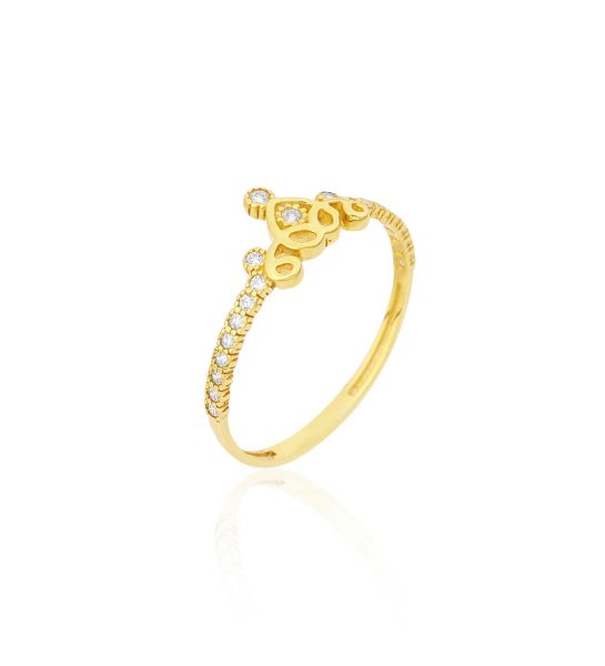 Tasarım Gümüş Yüzük Gold