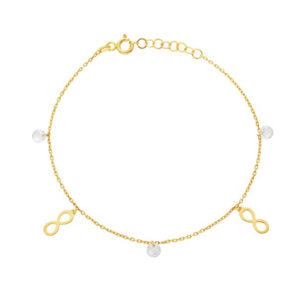 Taşlı Sonsuzluk Figürlü Gümüş Set