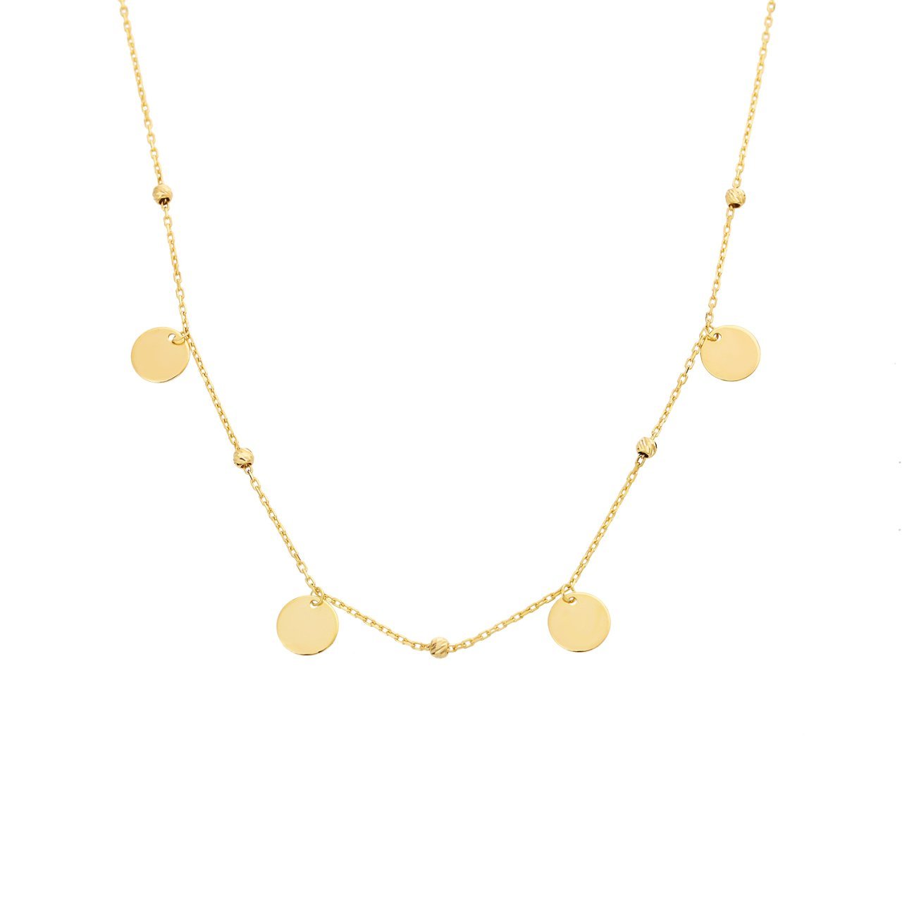 Pullu Gümüş Kolye