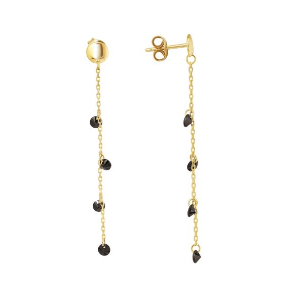 Siyah Taşlı Gümüş Set