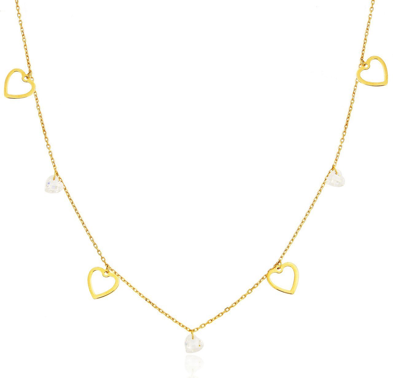 Hafif Model Kalpli Gümüş Kolye