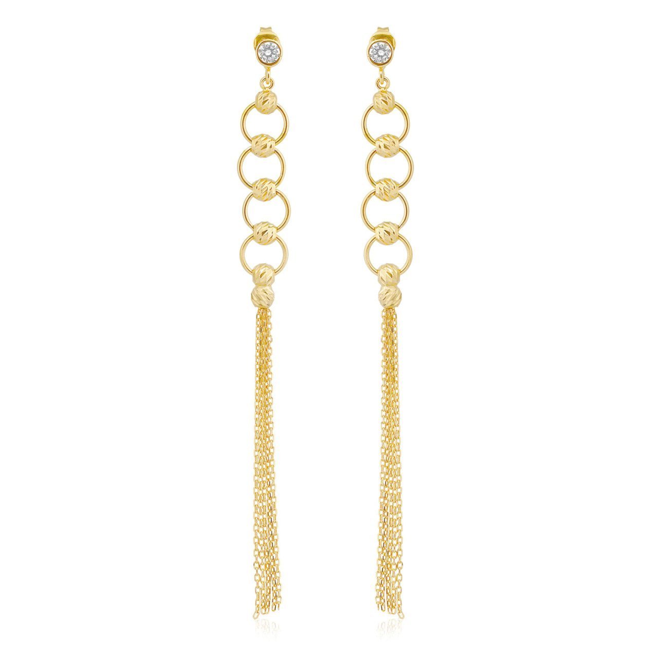 Hafif Model Dorikalı Gümüş Küpe