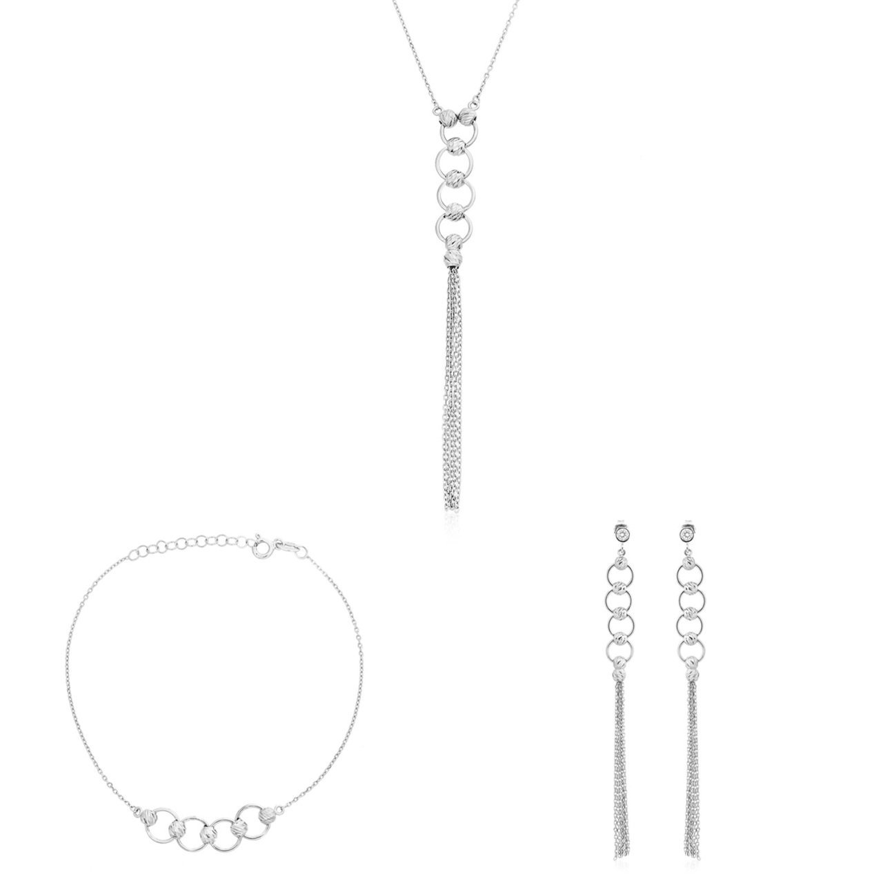 Hafif Model Dorikalı Gümüş Set