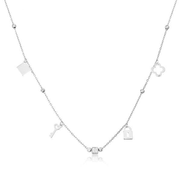 Gümüş Zirkon Taşlı Set