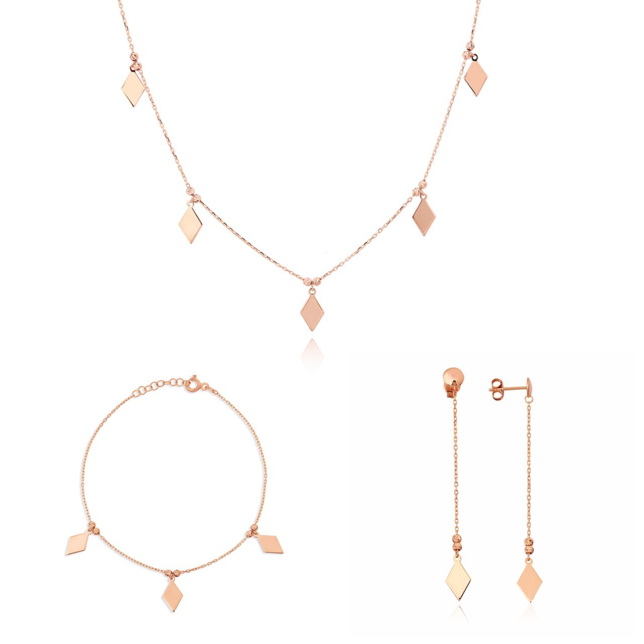 Baklava Figürlü Tasarım Gümüş Set