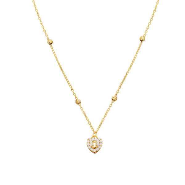 Kalpli Kilit Detaylı Gümüş Set