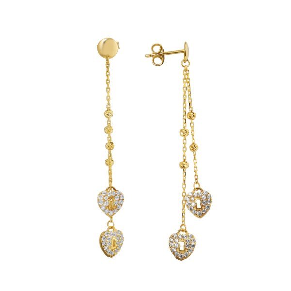 Kalpli Kilit Detaylı Gümüş Set