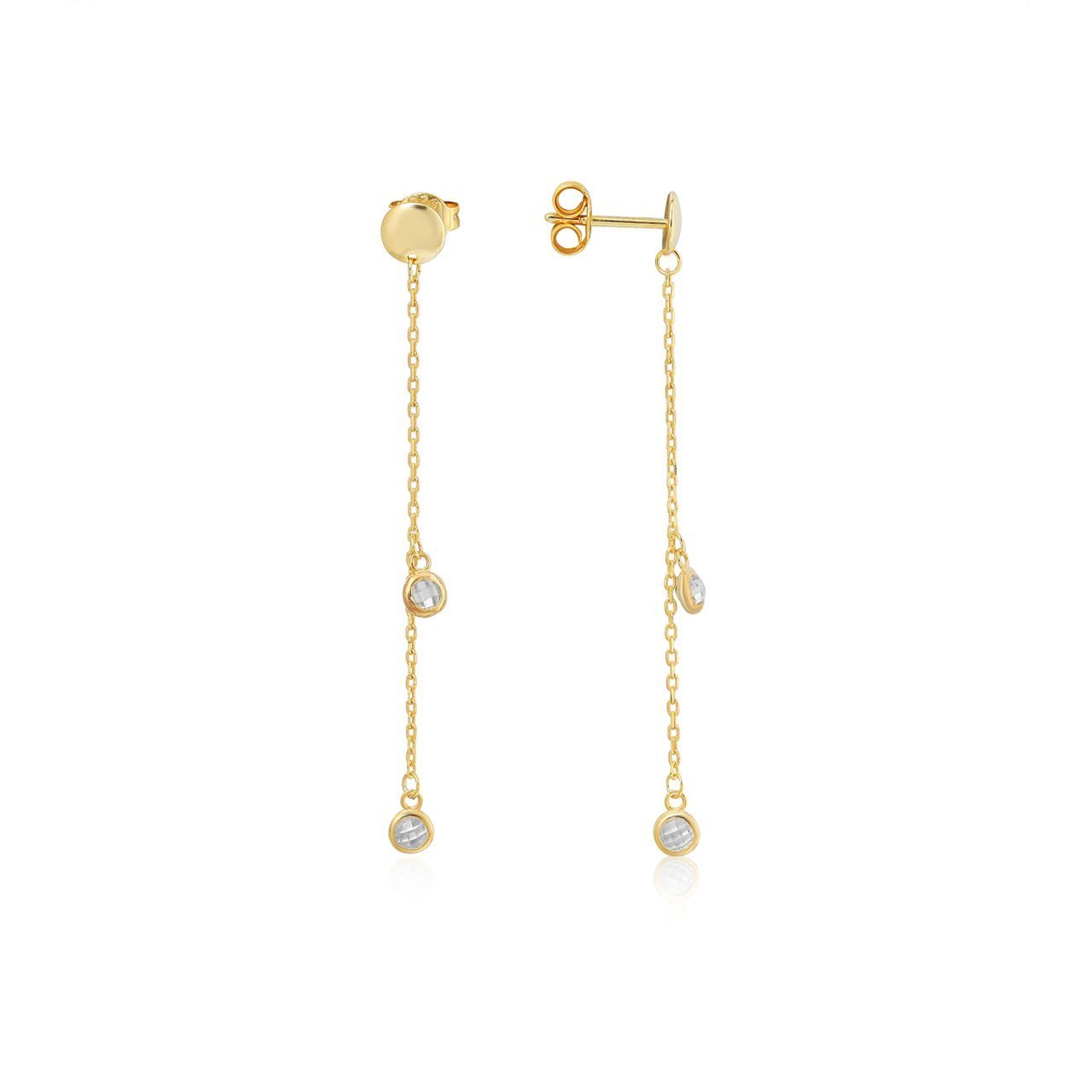 Sallantılı Gümüş Küpe