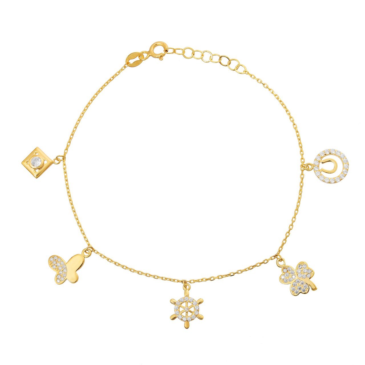 Sembollü Gümüş Bileklik