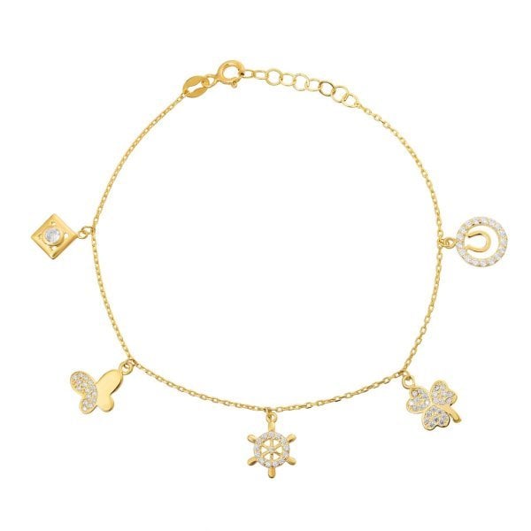 Sembollü Gümüş Bileklik