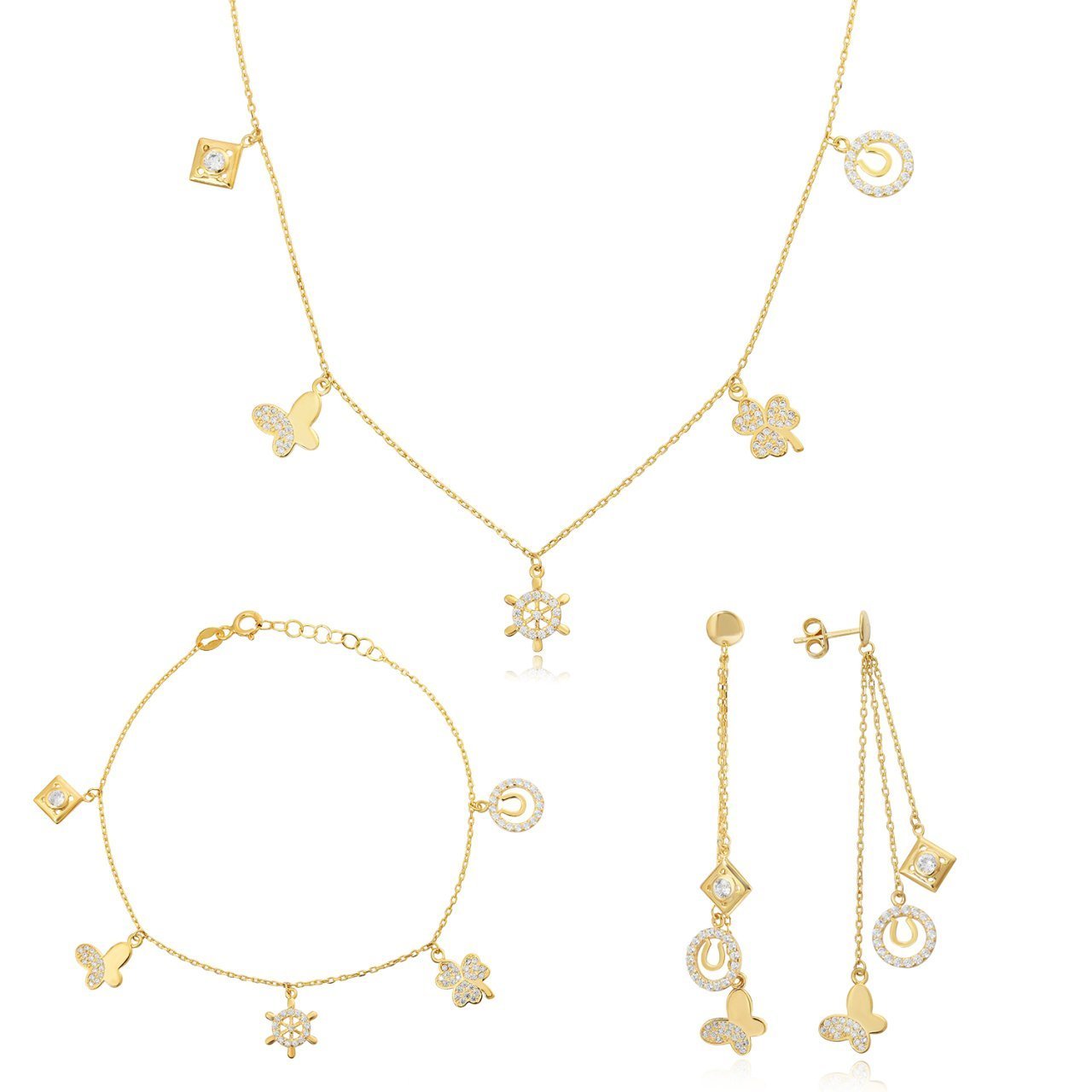 Sembollü Gümüş Set