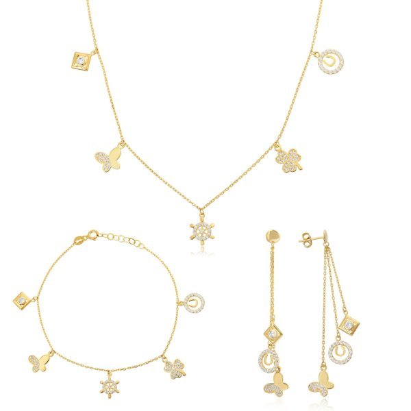 Sembollü Gümüş Set