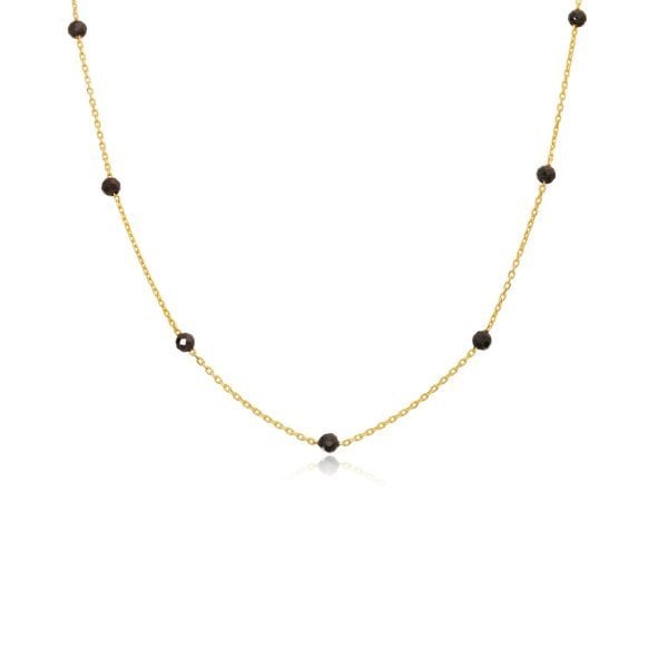 Siyah Taşlı Gümüş Set