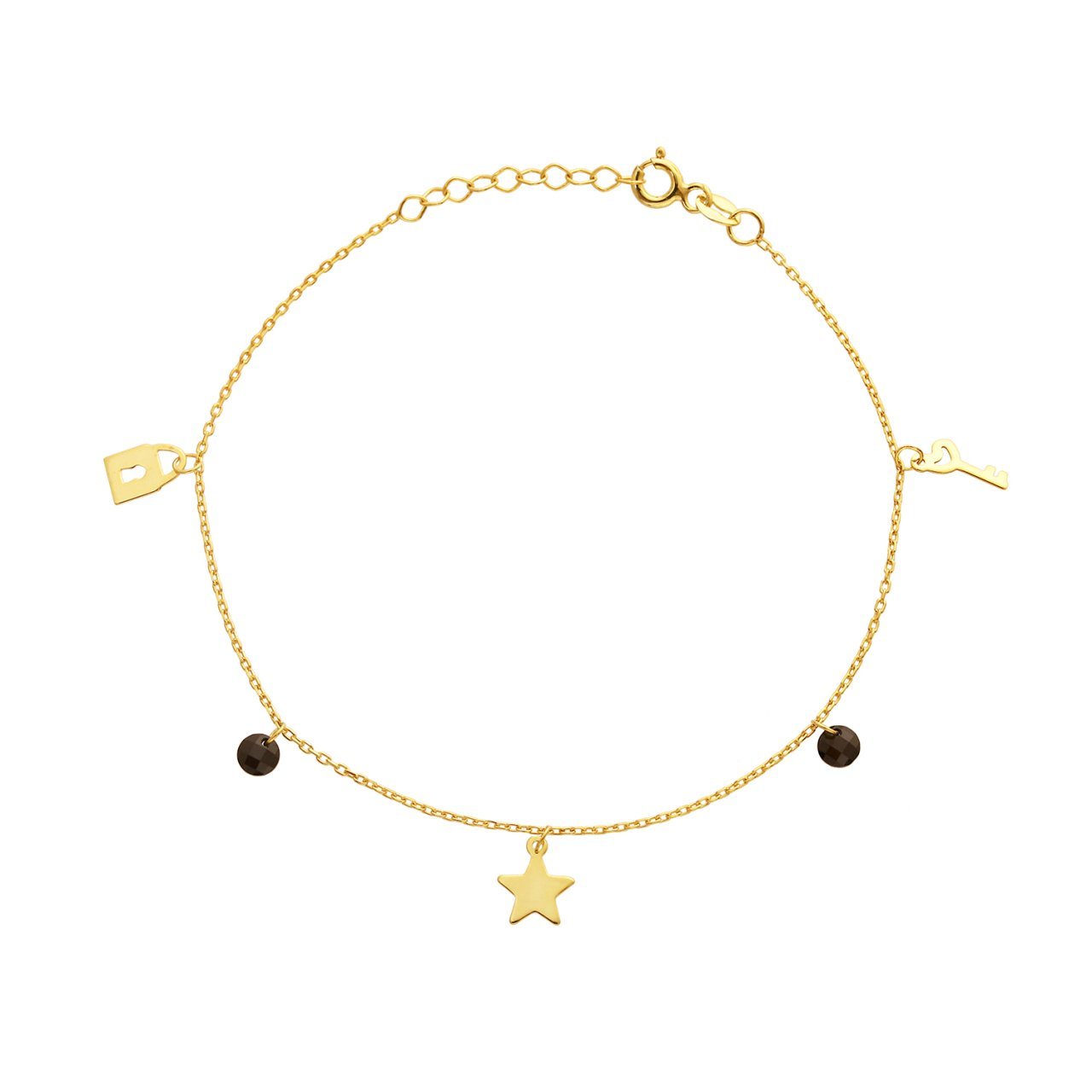 Yıldızlı Oniks Taşlı Bileklik