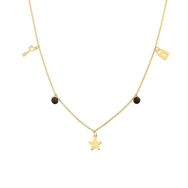 Yıldızlı Oniks Taşlı Şans Seti