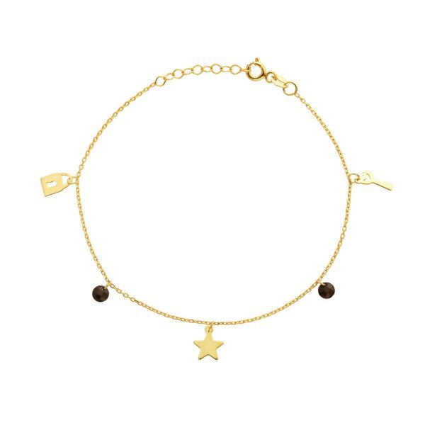 Yıldızlı Oniks Taşlı Şans Seti