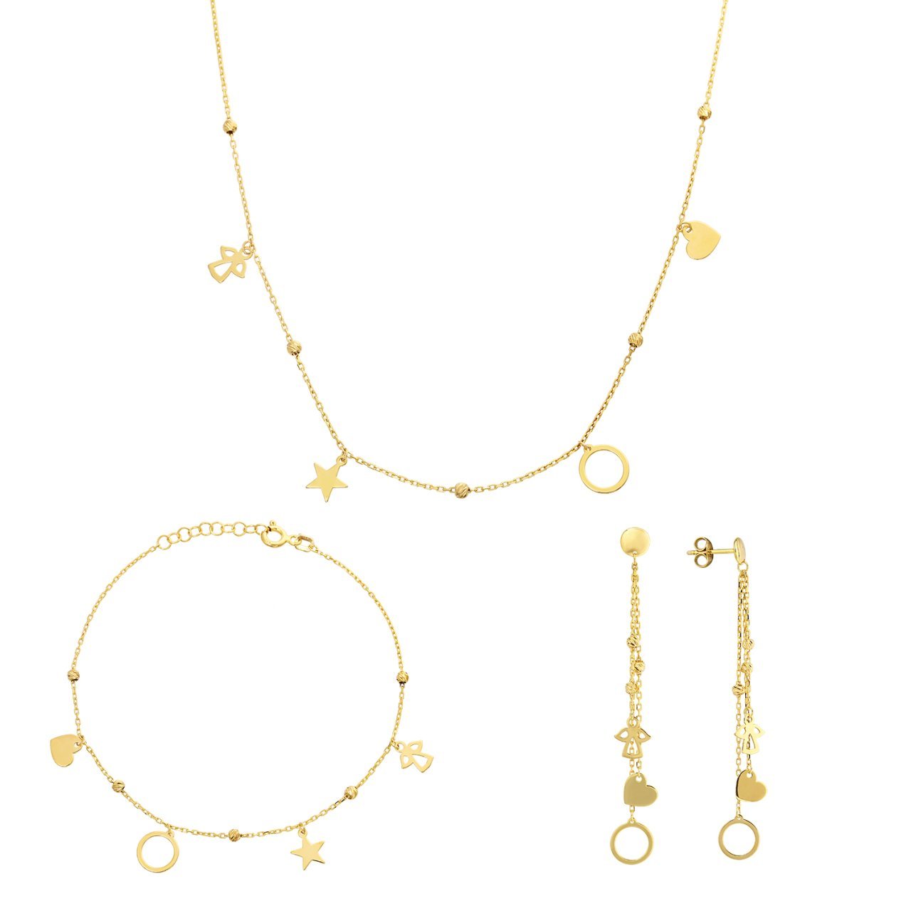 Figürlü Gümüş Set