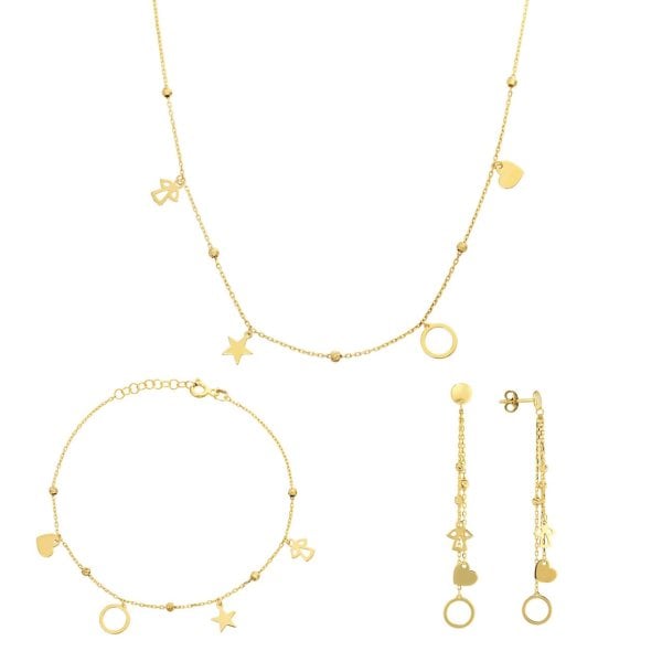 Figürlü Gümüş Set