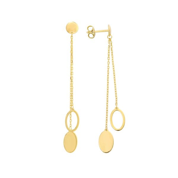 Sallantılı Gümüş Küpe