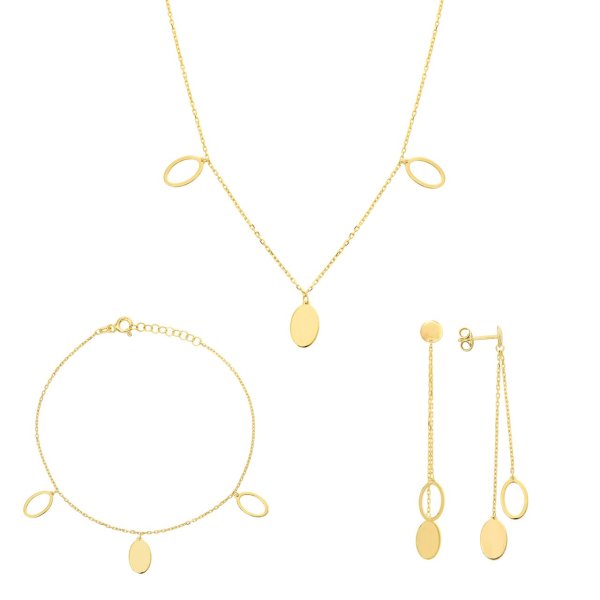 Sallantılı Gümüş Set