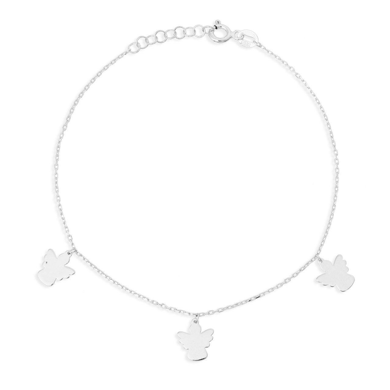 Melek Figürlü Gümüş Bileklik