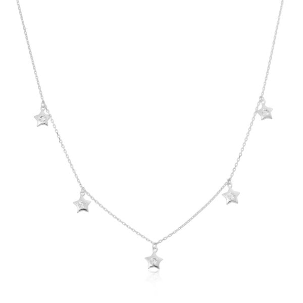 Yıldız Figürlü Zirkon Taşlı Kolye